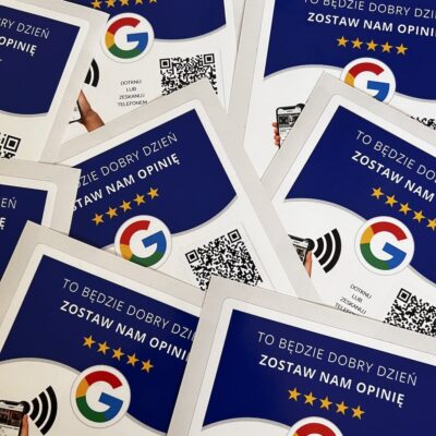 Naklejki z kodem QR i NFC